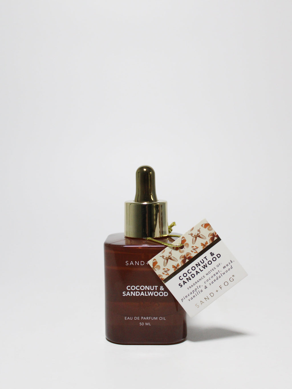 Elegant Coconut & Sandalwood 50 ml Perfume Oil Dropper
