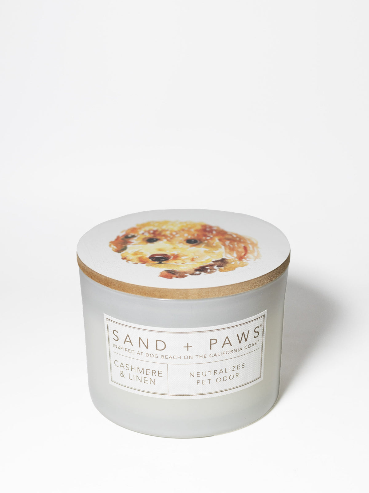 Signature Sand + Paws Cashmere & Linen 12 oz scented candle