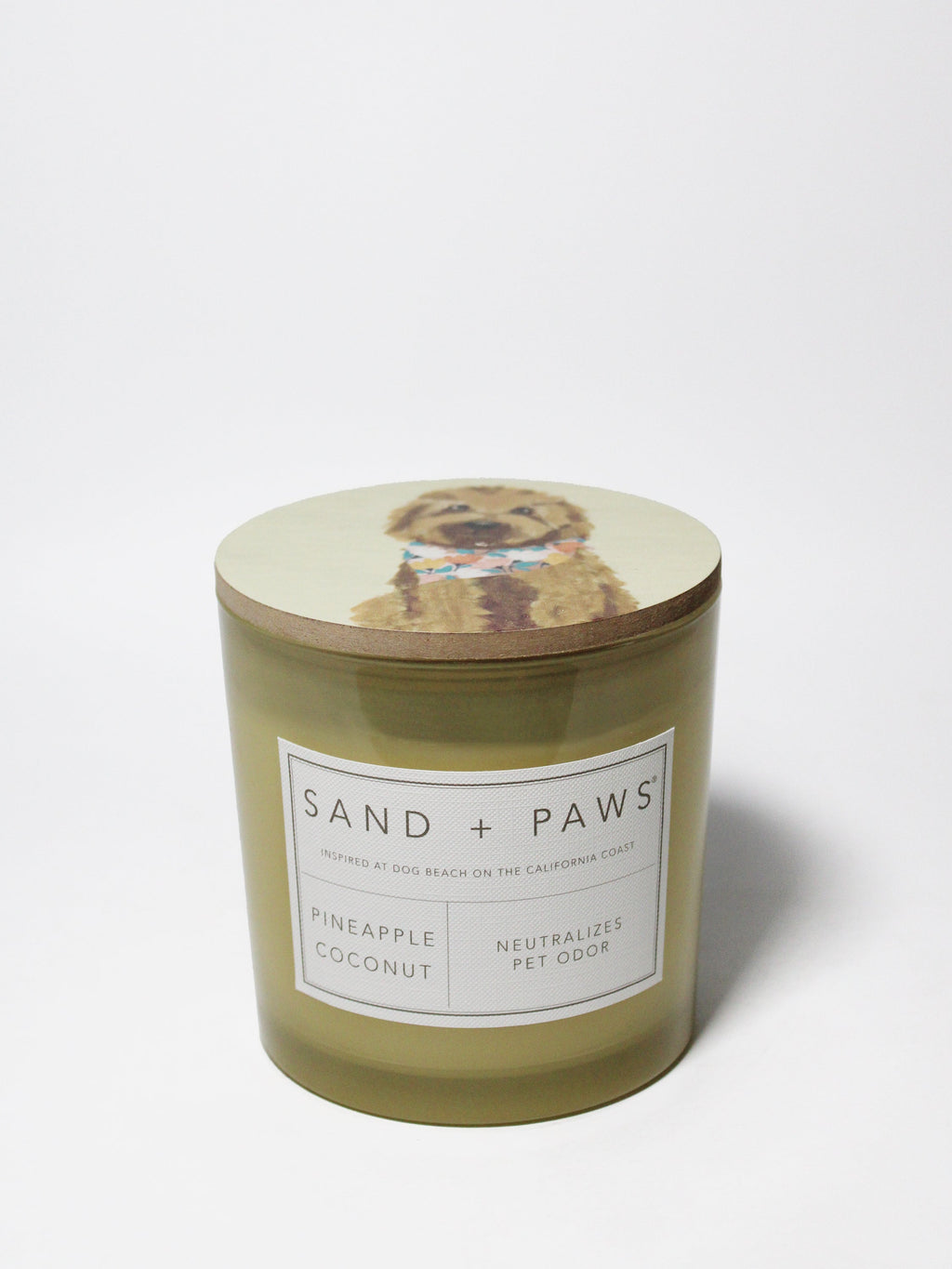 Signature Sand + Paws Pineapple Coconut 21 oz scented candle