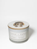 Signature Sand + Paws Vanilla & Amber 12 oz scented candle