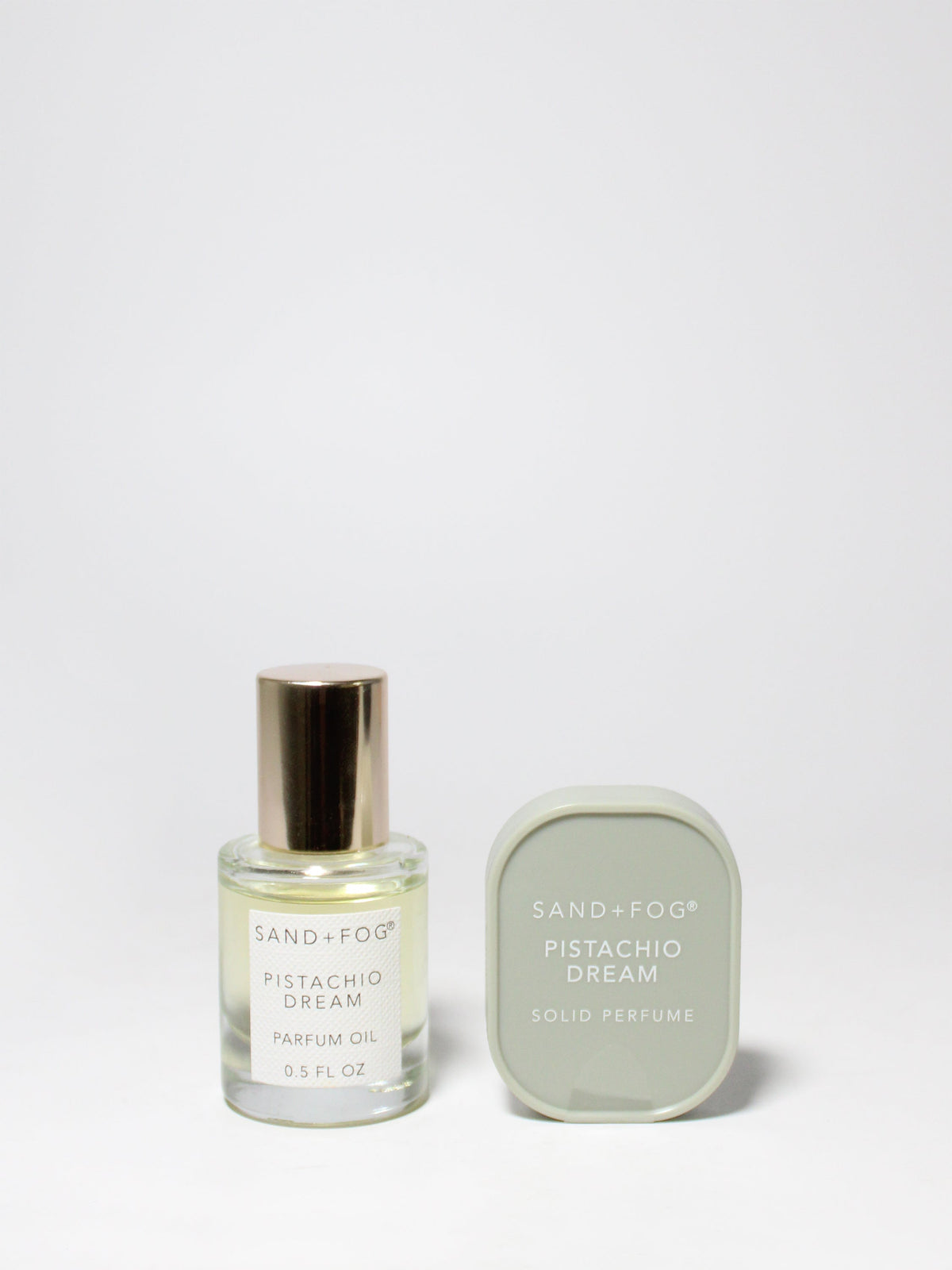 Elegant Perfume Oil Rollerball and Solid Perfume Set - Pistachio Dream
