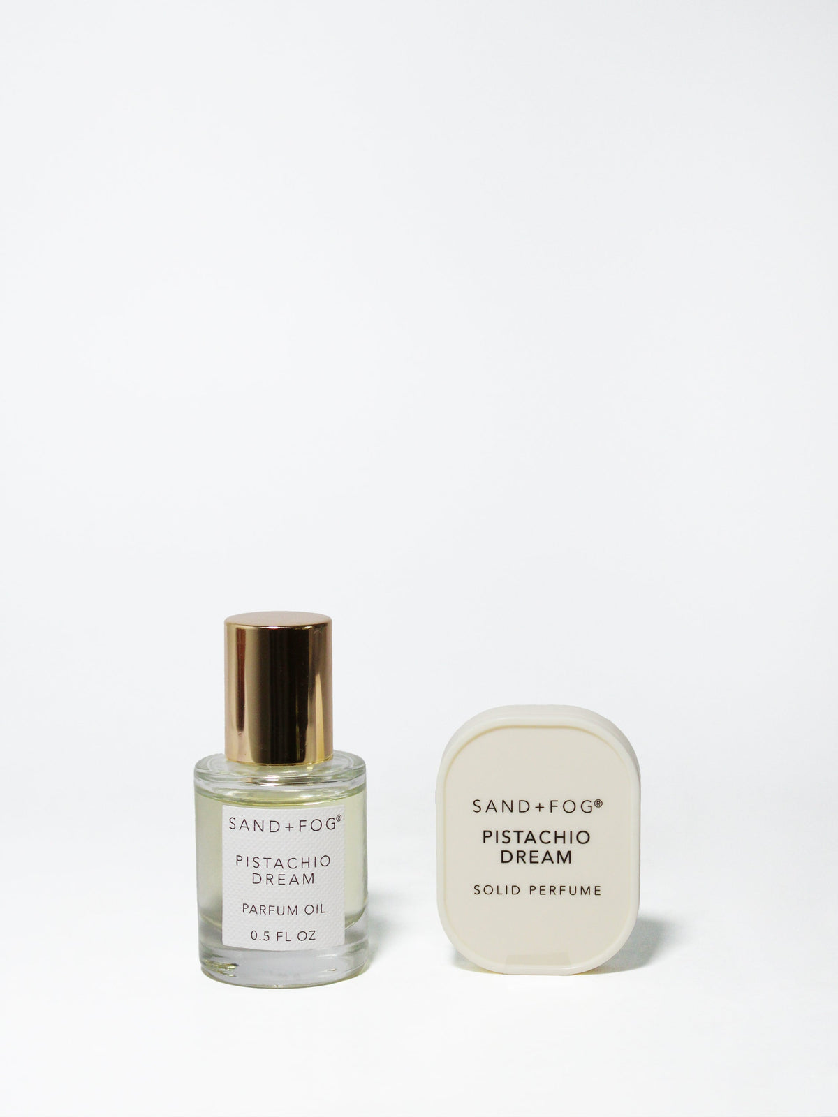 Elegant Perfume Oil Rollerball and Solid Perfume Set - Pistachio Dream
