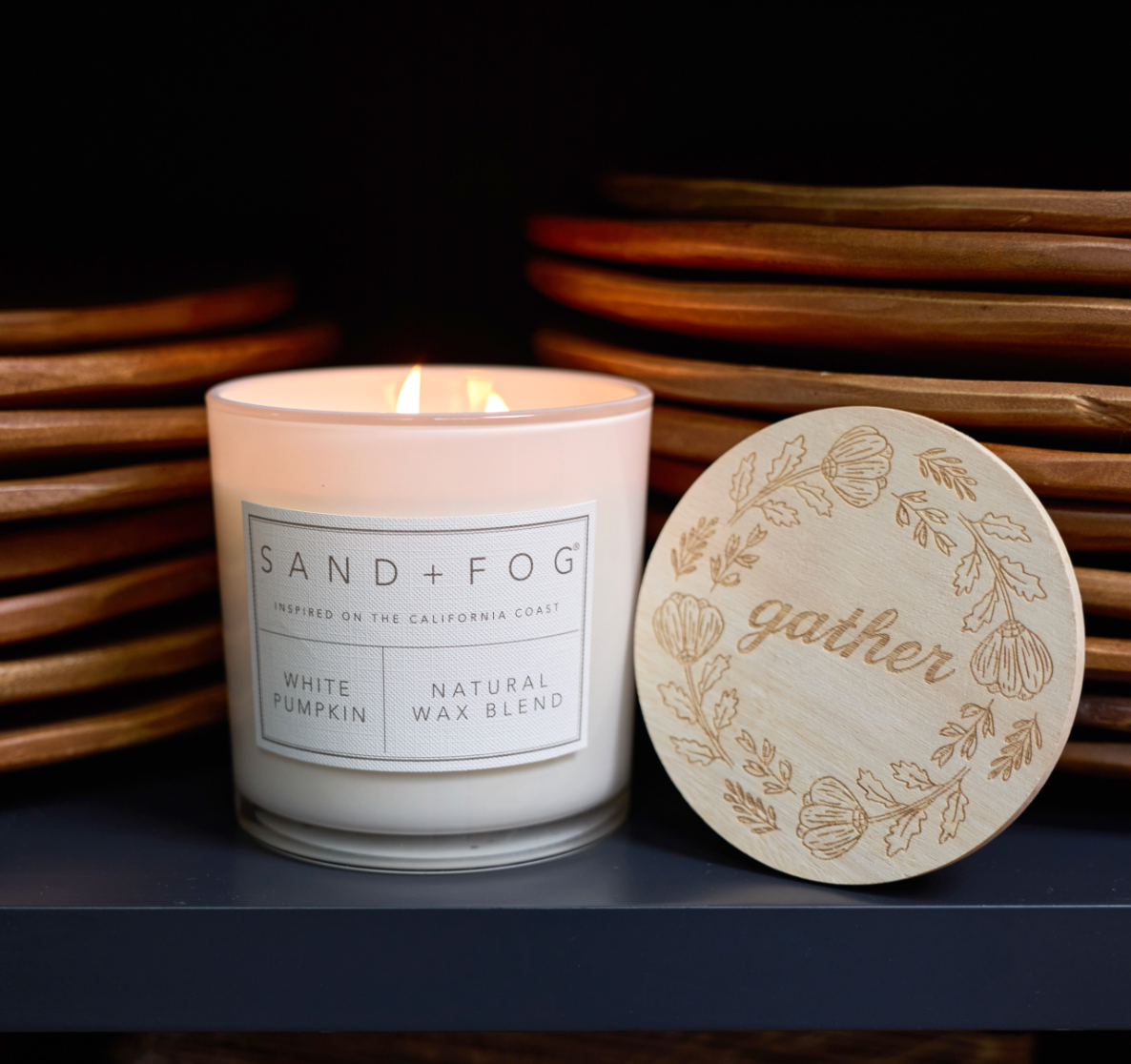 Signature White Pumpkin 21 oz scented candle