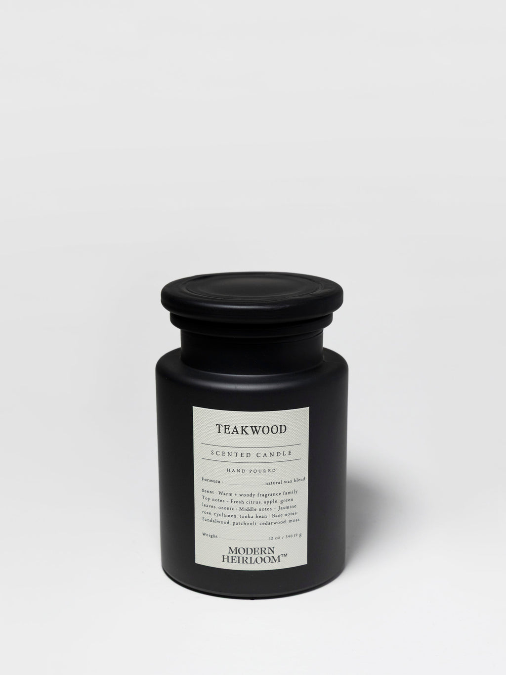 Signature Teakwood 12 oz scented candle