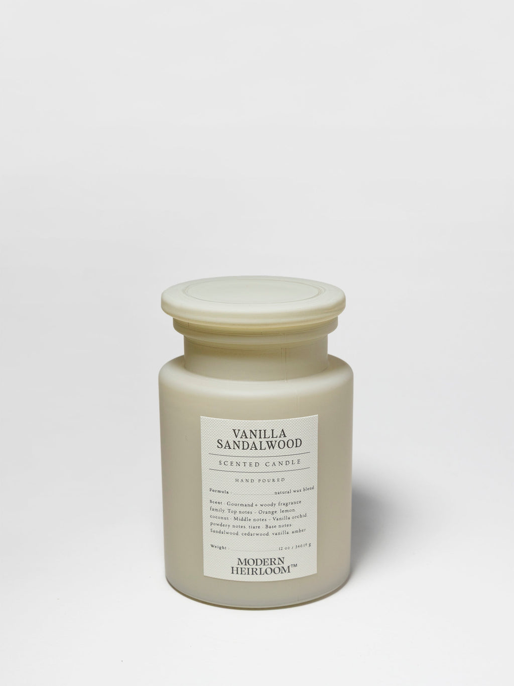 Signature Vanilla Sandalwood 12 oz scented candle