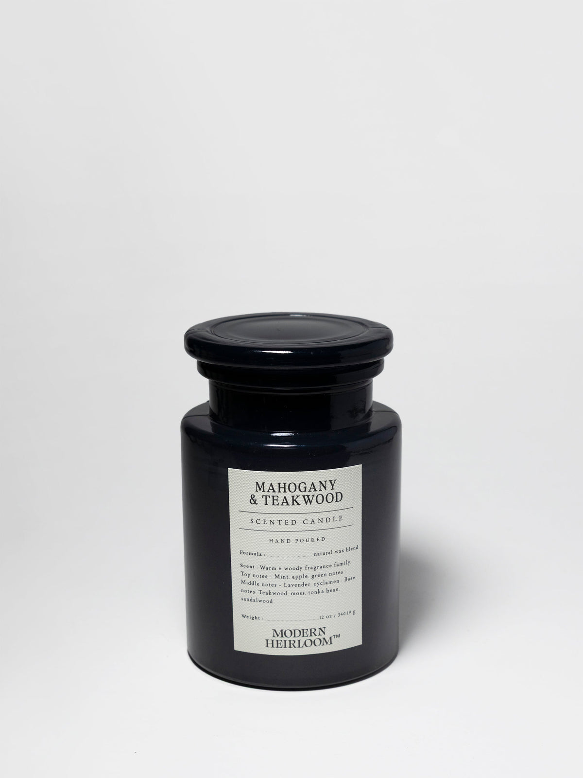 Signature Mahogany & Teakwood 12 oz scented candle