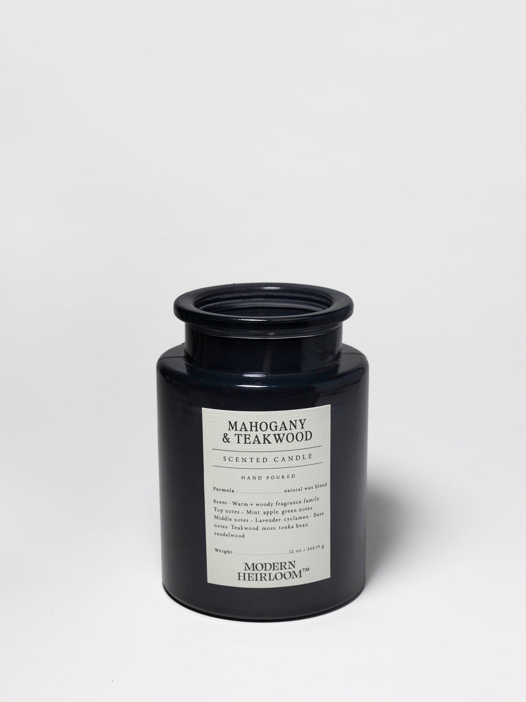 Signature Mahogany & Teakwood 12 oz scented candle
