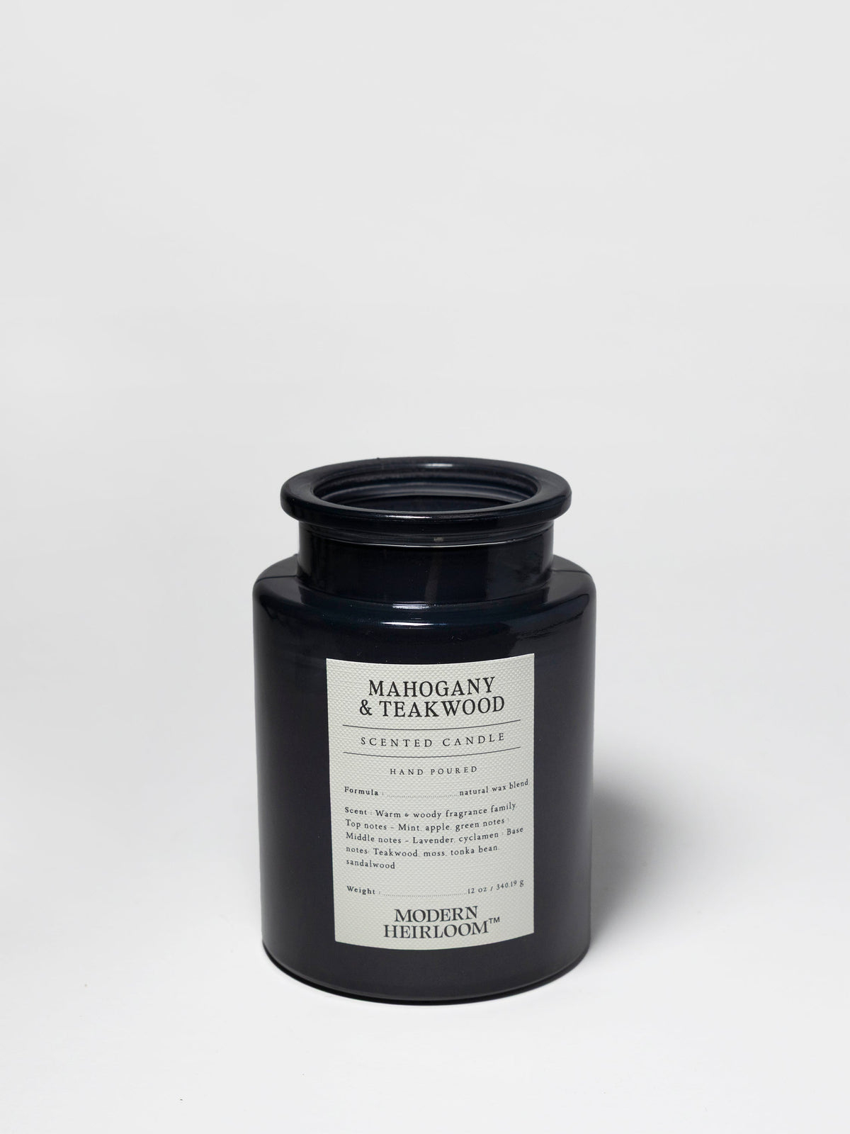 Signature Mahogany & Teakwood 12 oz scented candle