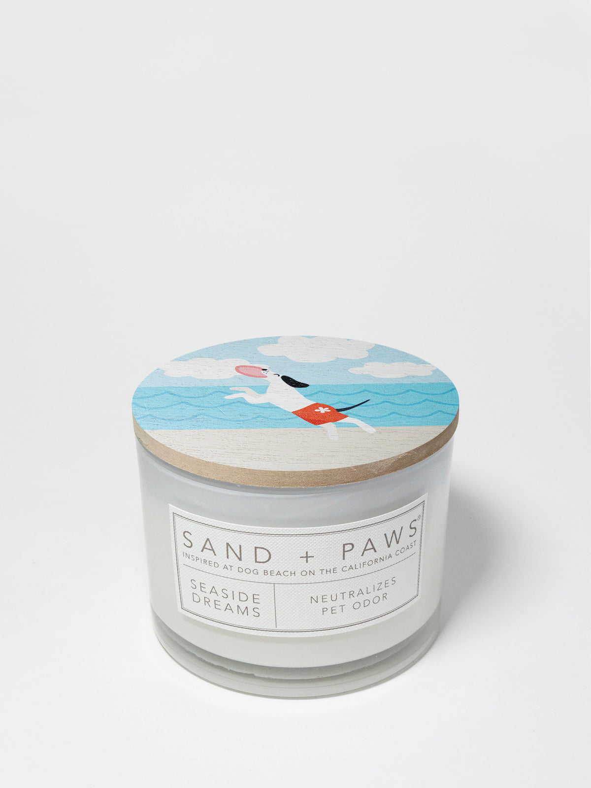 Signature Sand + Paws Seaside Dreams 12 oz scented candle