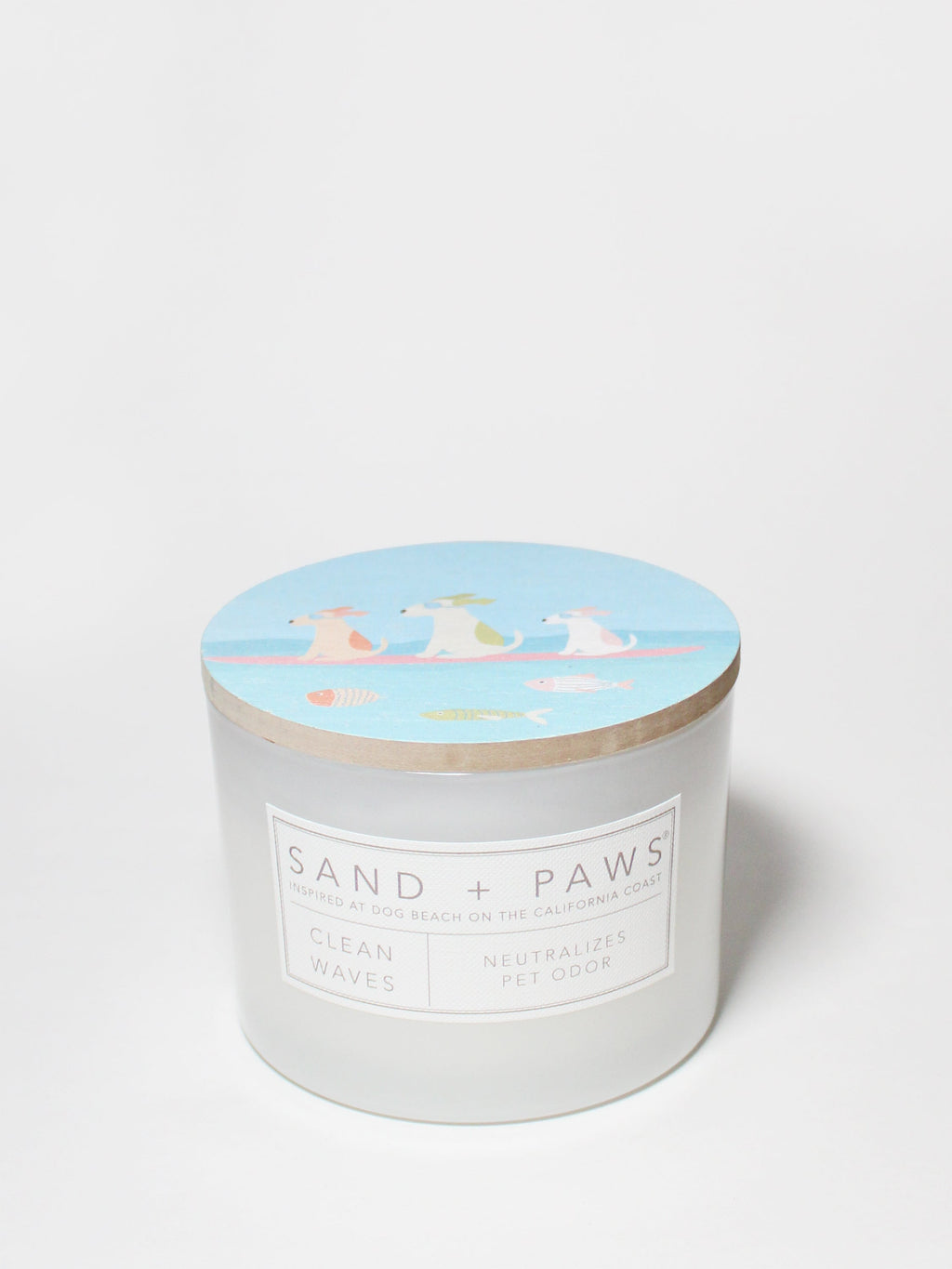 Signature Sand + Paws Clean Waves 12 oz scented candle