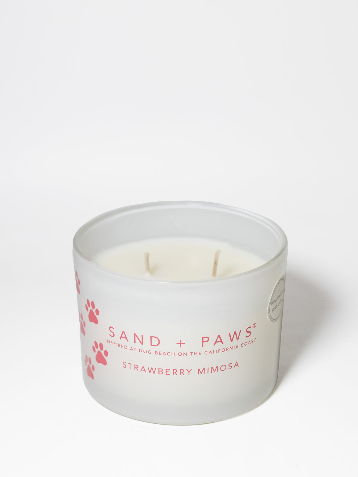 Signature Sand + Paws Strawberry Mimosa 12 oz scented candle