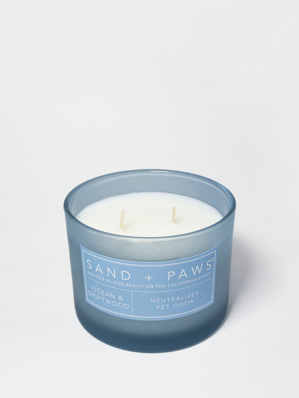 Signature Sand + Paws Ocean & Driftwood 12 oz scented candle