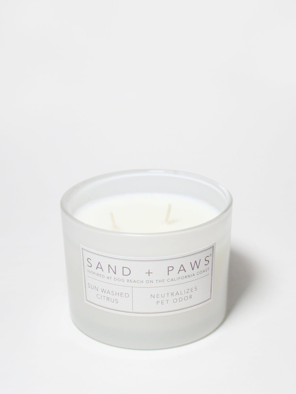 Signature Sand + Paws Sun Washed Citrus 12 oz scented candle
