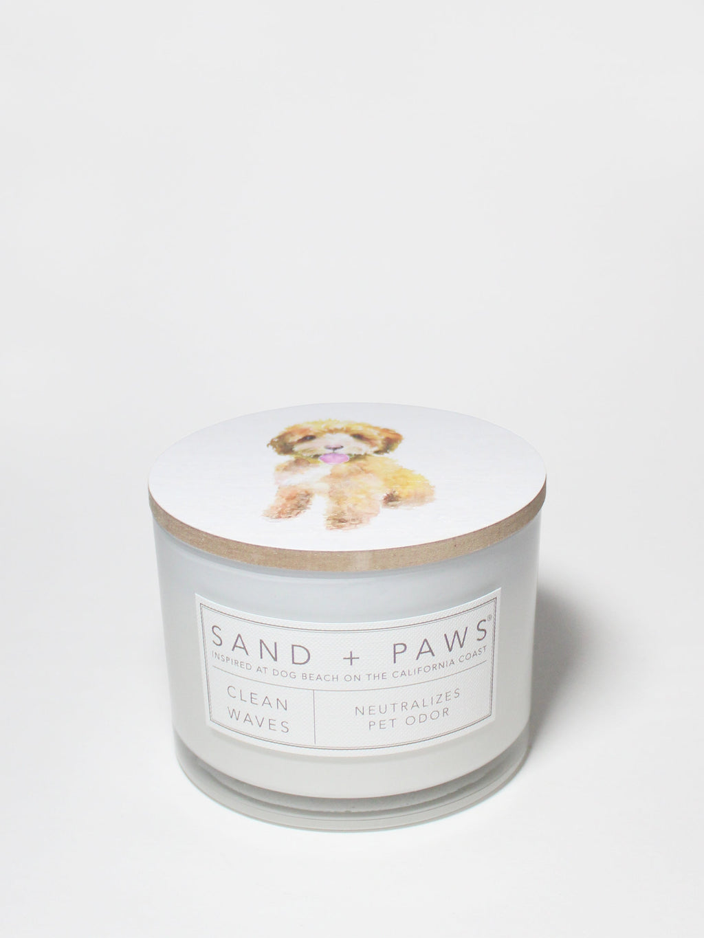 Signature Sand + Paws Clean Waves 12 oz scented candle