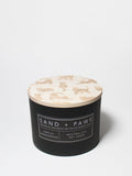 Signature Sand + Paws Vanilla Sandalwood 12 oz scented candle
