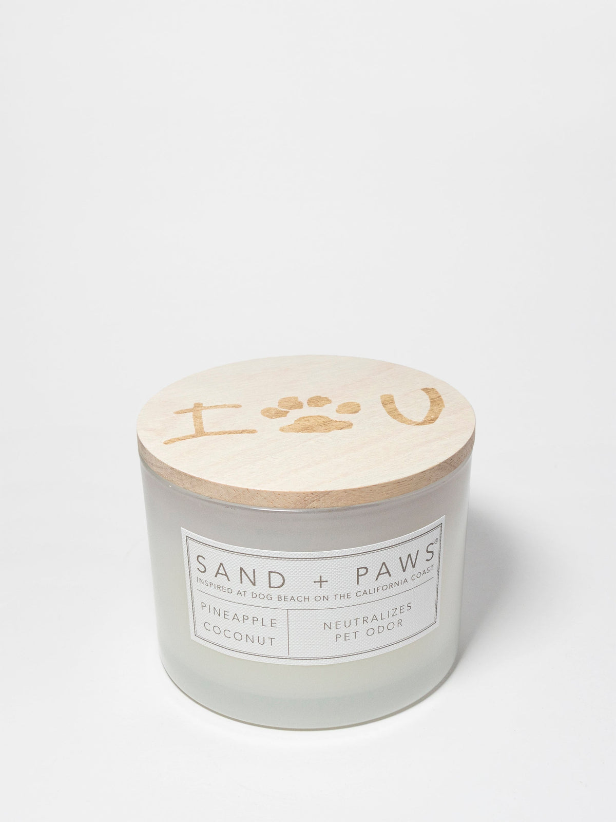 Signature Sand + Paws Pineapple Coconut 12 oz scented candle